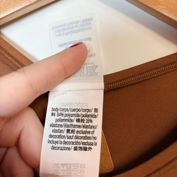 Victoria's Secret PINK Victoria's Secret Bodysuit XXL Brown NEW WITH TAGS - Picture 3 of 6